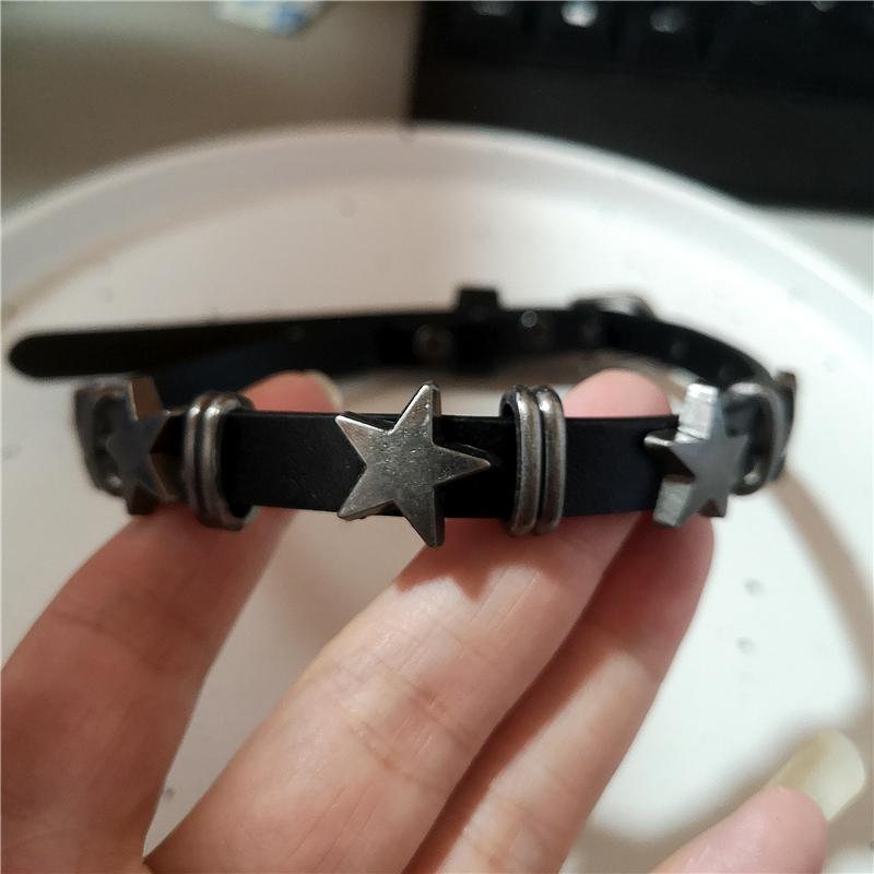 Punk Y2K Vintage Charme Grunge Anhänger PU Leder Sexy Choker Halsketten Für Frauen Spice Girls Goth Schmuck Zubehör Geschenk