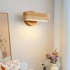 Japanese Style Wall Lights Vintage Wooden Interior Wall Lamp Decorative Living Room Bedroom Bedside Vanity Lighting Fixture