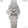 CREPHA Men's Analog Solar Rechargeable Watch with Metal Band, Silver, AV-AM284-BKS