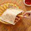 50PCS Disposable Kraft Paper Greaseproof Paper Bags Food Packaging Bag Barbecue Burrito Pancakes Pancakes Meat Buns Snack Bag