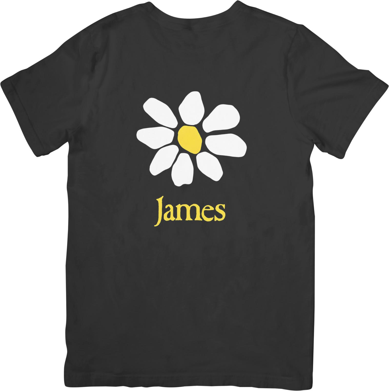 

James Music Unisex Fit for Men Women Quality Cotton T-Shirt Black XXXL
