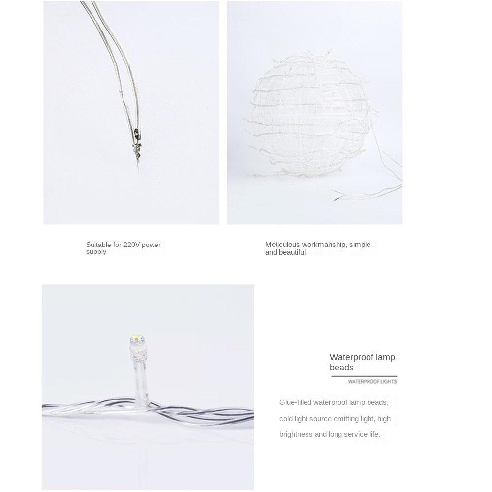 High Quality 20CM Hanging Light LED Light Multiple Colors Rattan Ball Fairy Light String Garden