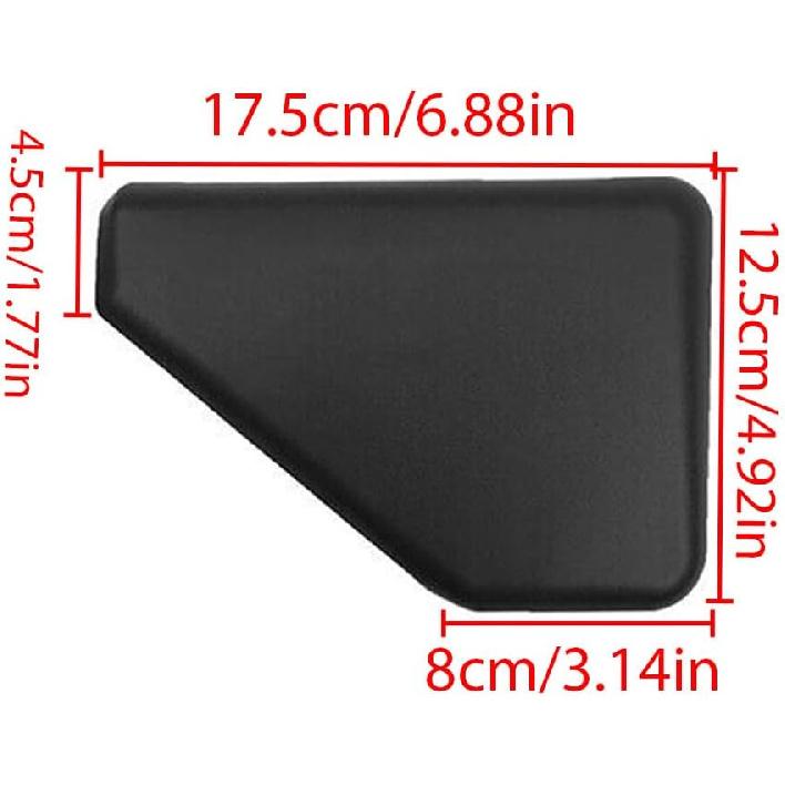 OE: FL34 16N453 BC5YZ9/FL3Z 16A455 BA/FL3Z16A455BA, Rear Running Board End Cap Driver Side, Compatible with Ford F 150 2015-2020, F-Series Super Duty