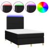 VidaXL Sommier à lattes de Lit avec Matelas et LED, Lit Rembourré, Lit Double, Lit Adulte de Chambre à Coucher Intérieur, 3270241