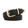 Ceinture Vintage Polyvalente pour Femme en Cuir PU avec Boucle à Ardillon en Alliage