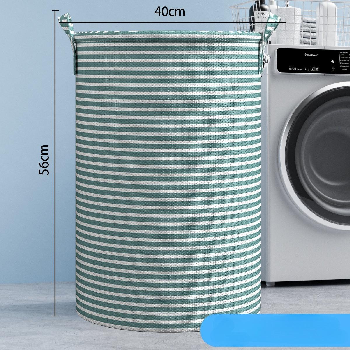 

Складная минималистичная полосатая корзина для белья, многоцелевой складной органайзер для хранения вещей в ванной комнате, спальне, игрушечной одежде для дома, 1 упаковка