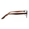 Full Rim Rectangle Matte Brown Smartbuy Collection Millow 885c Fashion Men Eyeglasses