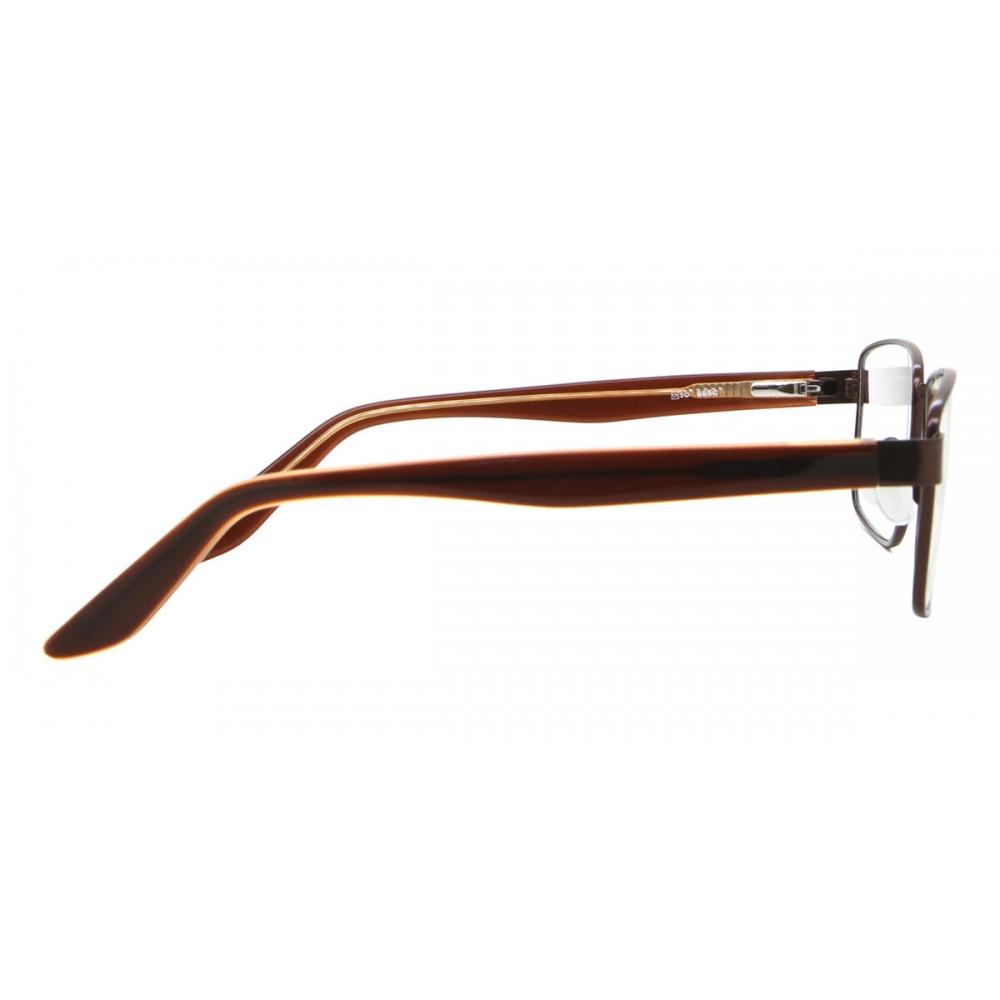 Full Rim Rectangle Matte Brown Smartbuy Collection Millow 885c Fashion Men Eyeglasses