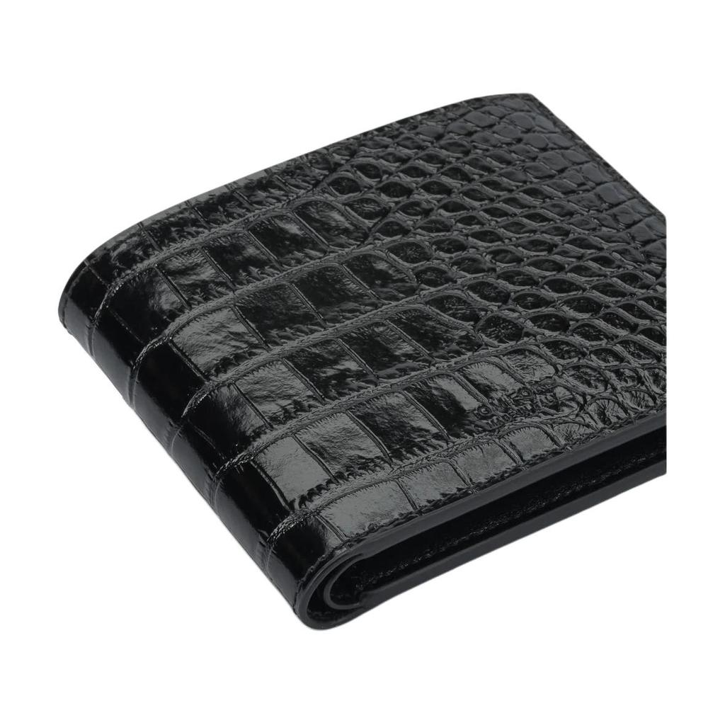 TF Crocodile Pattern Printed Calfskin Wallet Unisex wallet Black Y0410LCL439S1N001