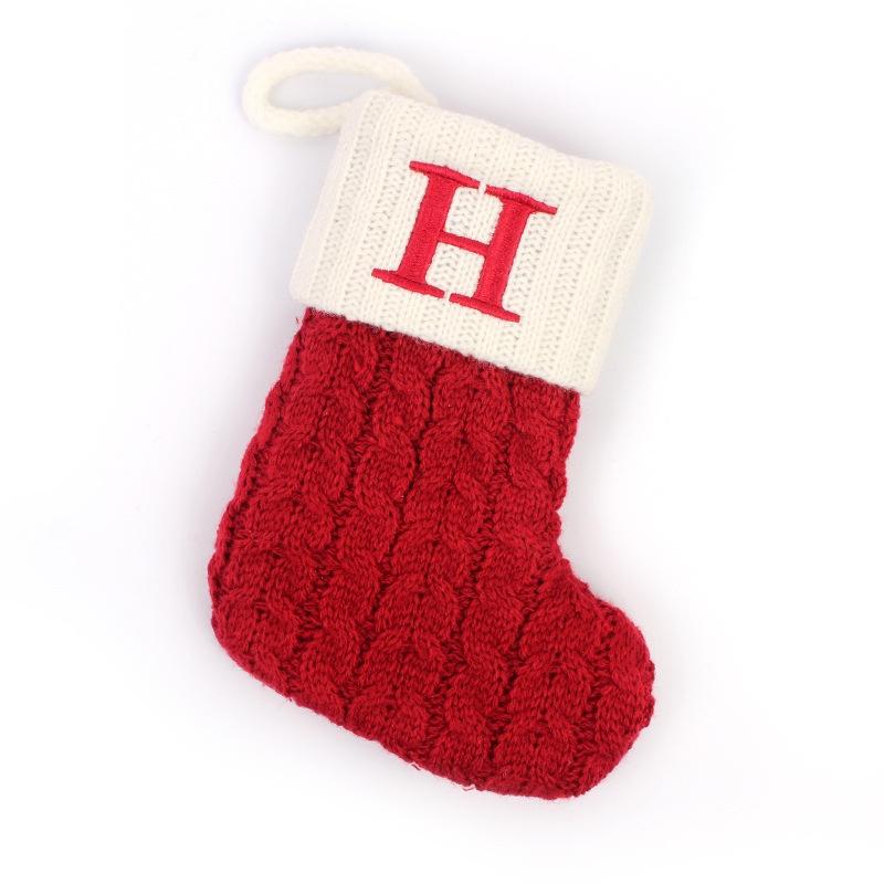 Elegant Wool Knitted Christmas Stockings For Holiday Decorating