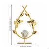 Desk Decor Elegant Luxury Sculpture Gift Idea Flower Ornament for Living Room, Cabinet,