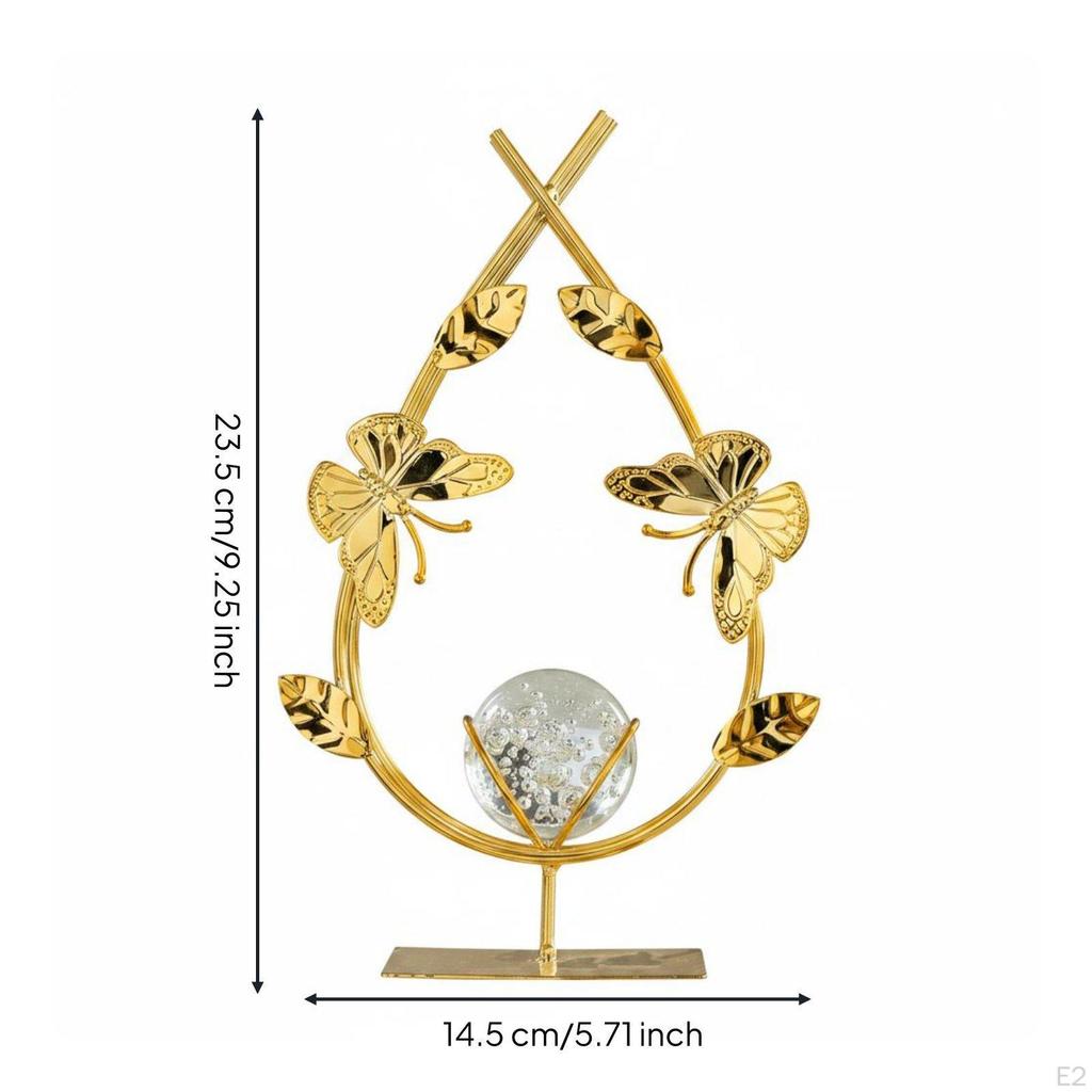 Desk Decor Elegant Luxury Sculpture Gift Idea Flower Ornament for Living Room, Cabinet,