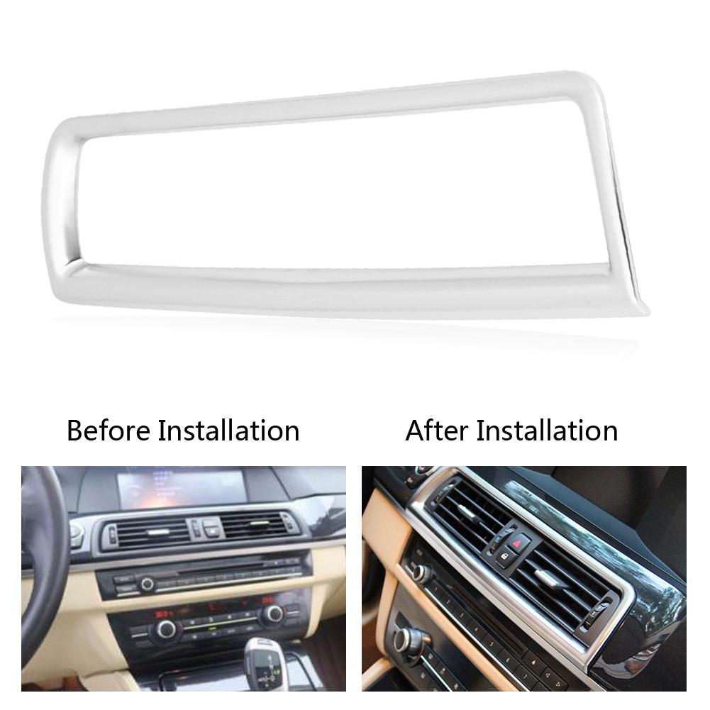 Center Console Air Conditioning Vent Outlet Frame Cover Trim for BMW 5 Series F10 F18 2011 2017