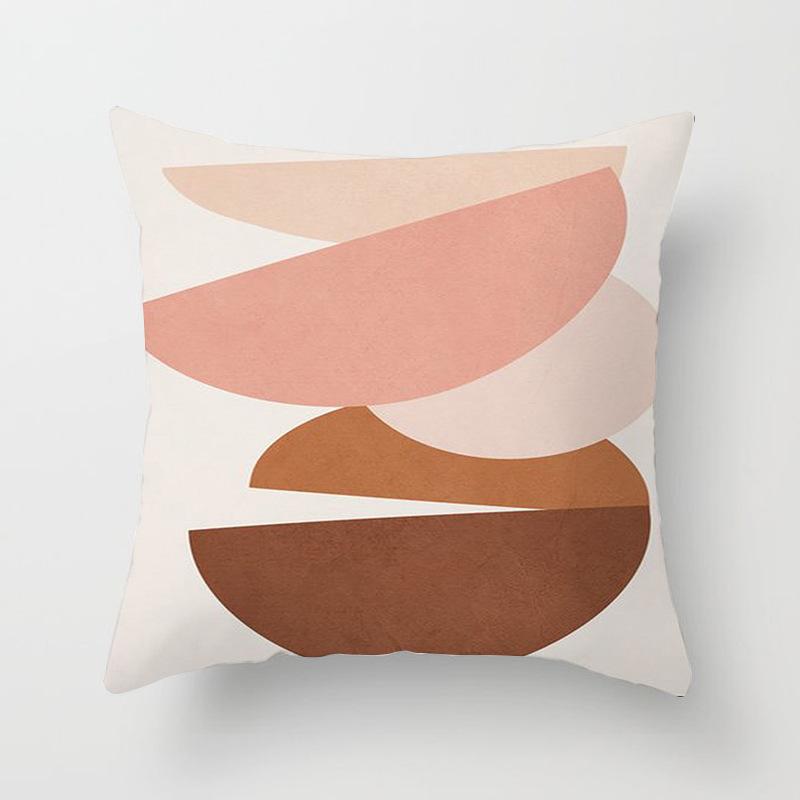 Nordic Simple Style Geometric Abstract Pillowcase Cushion Home Living Room Sofa Chair Bedroom Decorative Pillowcase