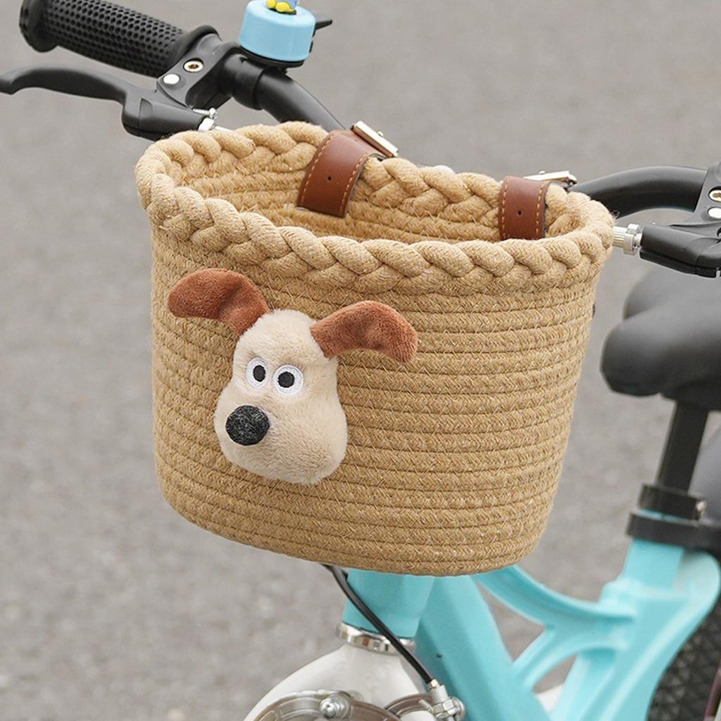 Cestino Rimovibile per Biciclette per Bambini Cestino Colorato per Manubrio Anteriore della Bicicletta Adatto per gli Spostamenti Quotidiani
