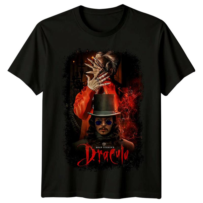 Dracula de Bram Stoker (1992) T-shirt Unisexe Inspiré d'une Affiche de Film Rétro Années 90