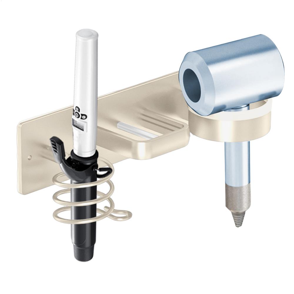 

Hair Dryer Wall Holder Vertical Hair Tool Organizer Hanger Curling Iron Hanger For Bathroom Toilet Home College Dorm Apartment