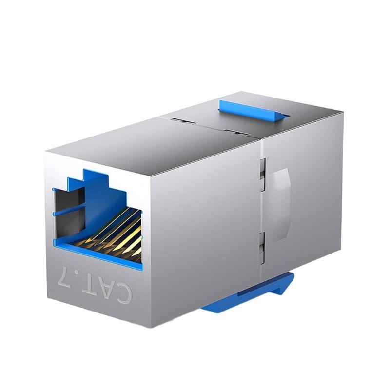 RJ45 Ethernet Coupler 10Gbps High Speed Transmission LAN Cable Extender Electromagnetic interference Shielded For Wall Plate And Patches Panel