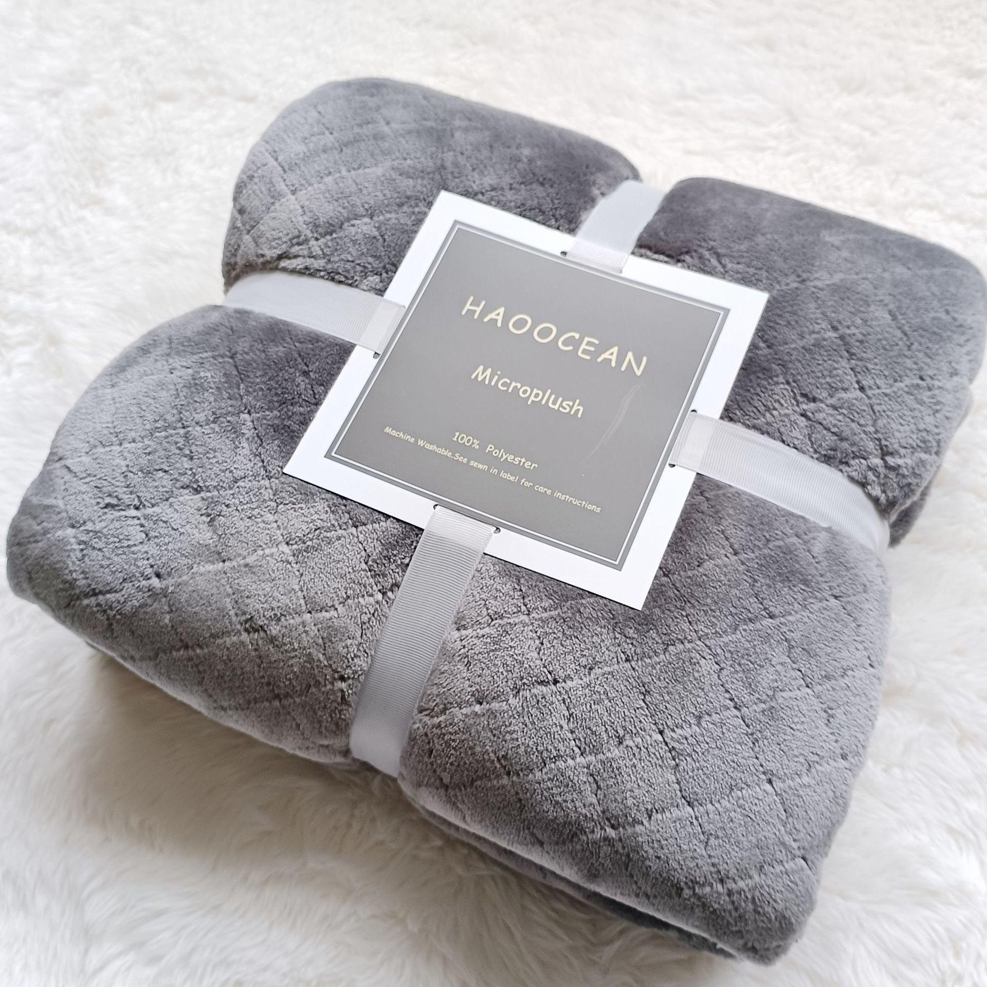 

Одеяло с узором цветущей сливы, вышитое, одеяло для зимнего сна, покрывало для дивана, фланелевое одеяло, детское одеяло, одеяло для пожилых 150x200cm серый