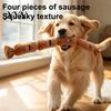 Wear-resistant Pet Chew Toy Dog Squeaky Plush Toy, Long Sausage Shape with BB Sound, Durable Bite Resistant for Small Medium Dogs, Interactive
