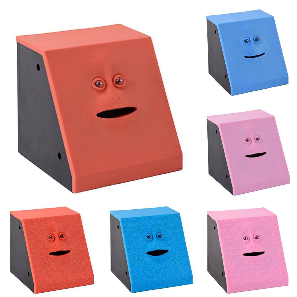 Face Piggy Bank Sensing Money Eating Monkey Mouth Can Move Gifts Childrens