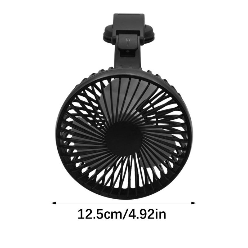 3 Speed USB Car Fan With Strong Wind Power And Quiet Operation For SUV Truck And Sedan