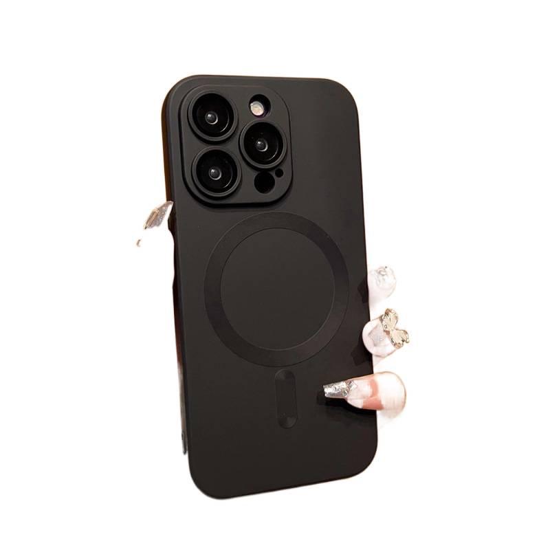 Magnetic CD Pattern Case with Lens Film for iPhone 16E/Apple 15 Pro Max/14 Soft Cover