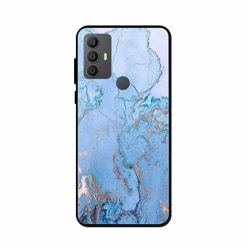 

For Alcatel 1V 2021 Case 6002A 6002D 6.52 Marble Silicone TPU Soft Shockproof Phone Case for Alcatel 1V (2021) Covers Coque 1 V Alcatel 1V 2021