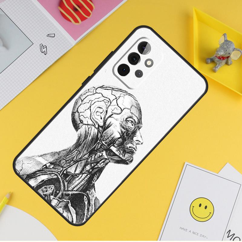 Human Anatomy Case For Samsung Galaxy A54 A34 A14 A56 A52 A53 A16 A26 A36 A55 A35 A15 A32 A12 A33 A13 A17