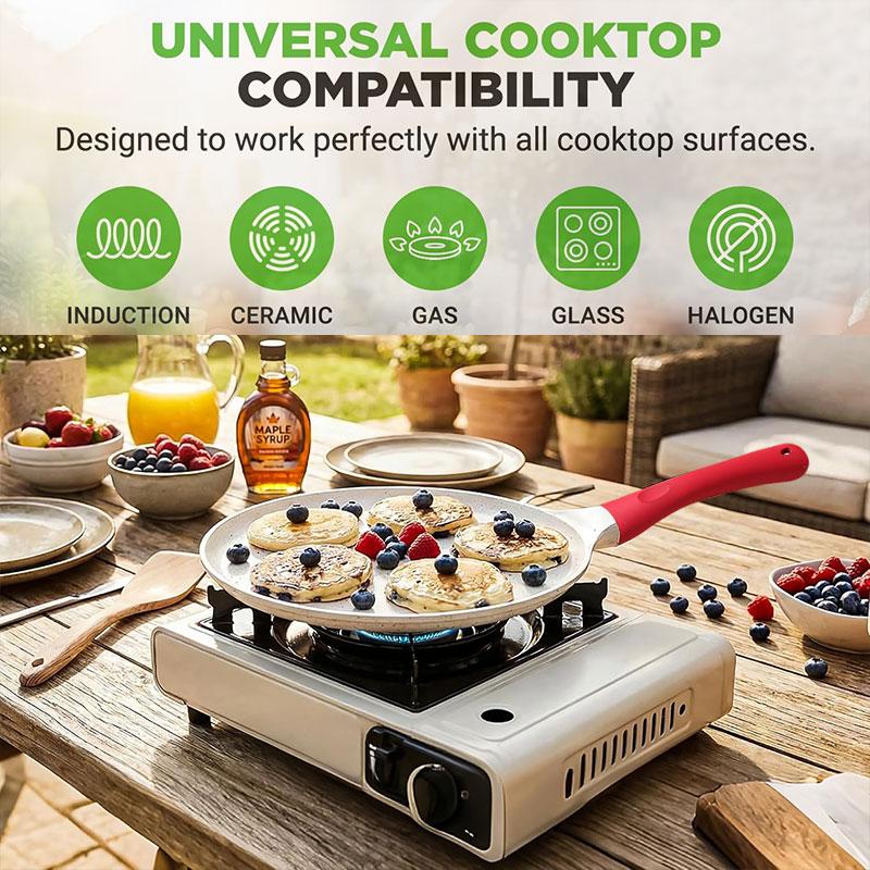 Non Stick Steak Skillet Frying Pan Crepe Pizza Grill Pan Eggs Pancake Dumpling Cooking Pot Waffle Tortilla Pan Kitchen Cookware