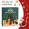 2025 Cute Dog 24 Days Christmas Countdown Calendar Acrylic Dogs Figure Ornaments Xmas Advent Calendar Xmas Gifts for Dog Lover