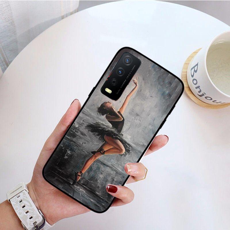 Ballett tanzendes Mädchen Ballerina Ölgemälde Handyhülle Für vivo Y31 Y30 Y33S Y11S Y12 Y17 Y20 Y21S Y1S Y53S Y15 Y19 Y91C V23Hülle