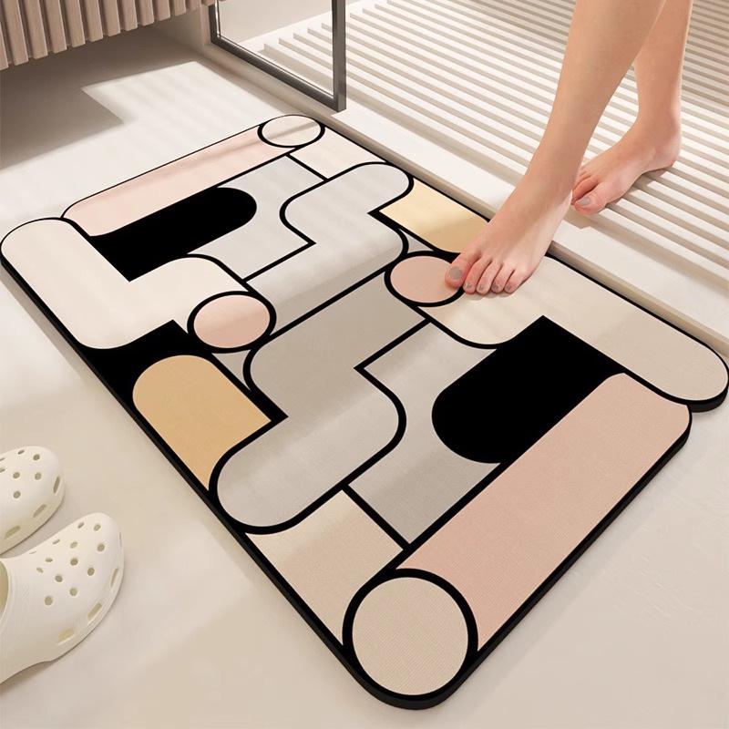 

Абсорбуючий килимок для ванної кімнати з діатомової землі - Мінімалістичний, брудовідштовхувальний, легкоочисний килимок для ніг для входу. 50*80cm