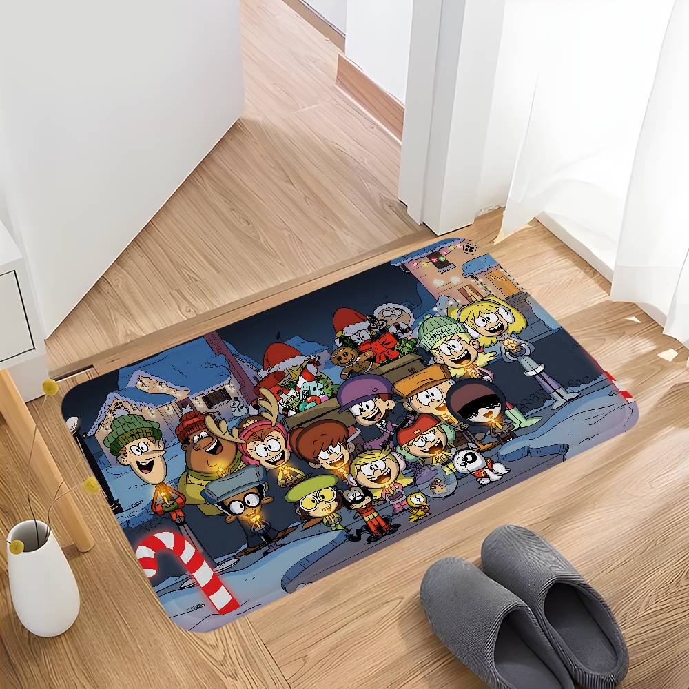 Anime T-The Loud House Kitchen Mat Kids Room Bedroom Decoration Balcony Anti-Slip Doormat Living Room Alfombra