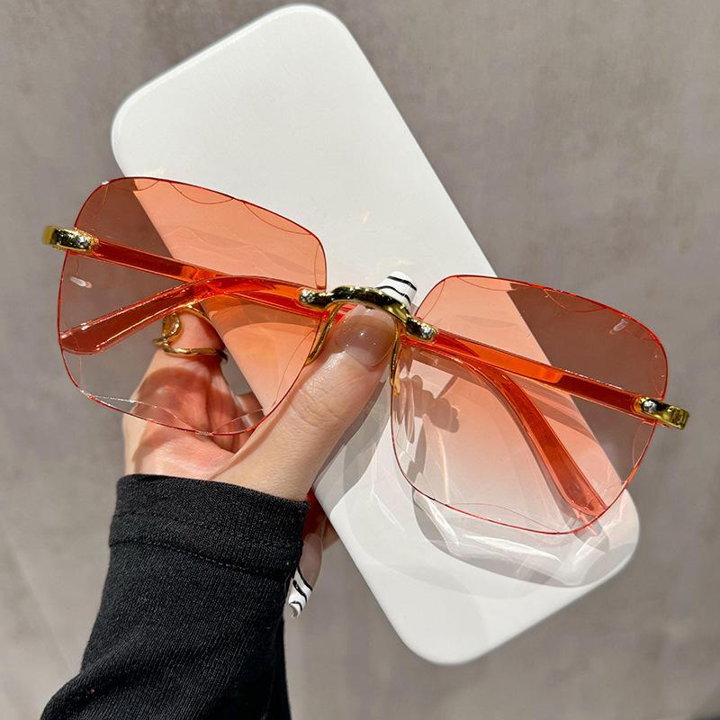 Comfortable Mirror Square Sunglasses Women Men Black Trendy Big Frame Designer Brand Eyewear Female Male