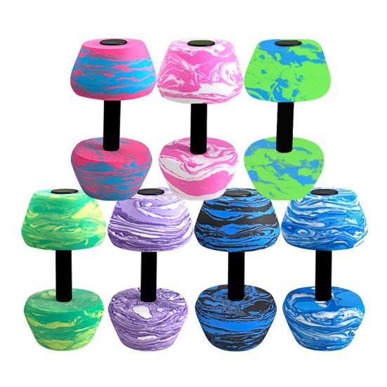 Aquatic Dumbbells EVA Foam Water Weights Pool Resistance Exercise Barbells for Aerobics Fitness Training Weight Loss Muscle Toning
