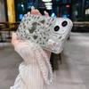 Applicable Apple 17Promax Luxury Rhinestone Mickey Mouse Mirror Mobile Phone Case Iphone15 Bear 14 Hand Chain