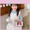 Fun Red Ruffled Bow Purse For Girls With Cozy Polyester Interior And Playful Appeal For Occasion Any
