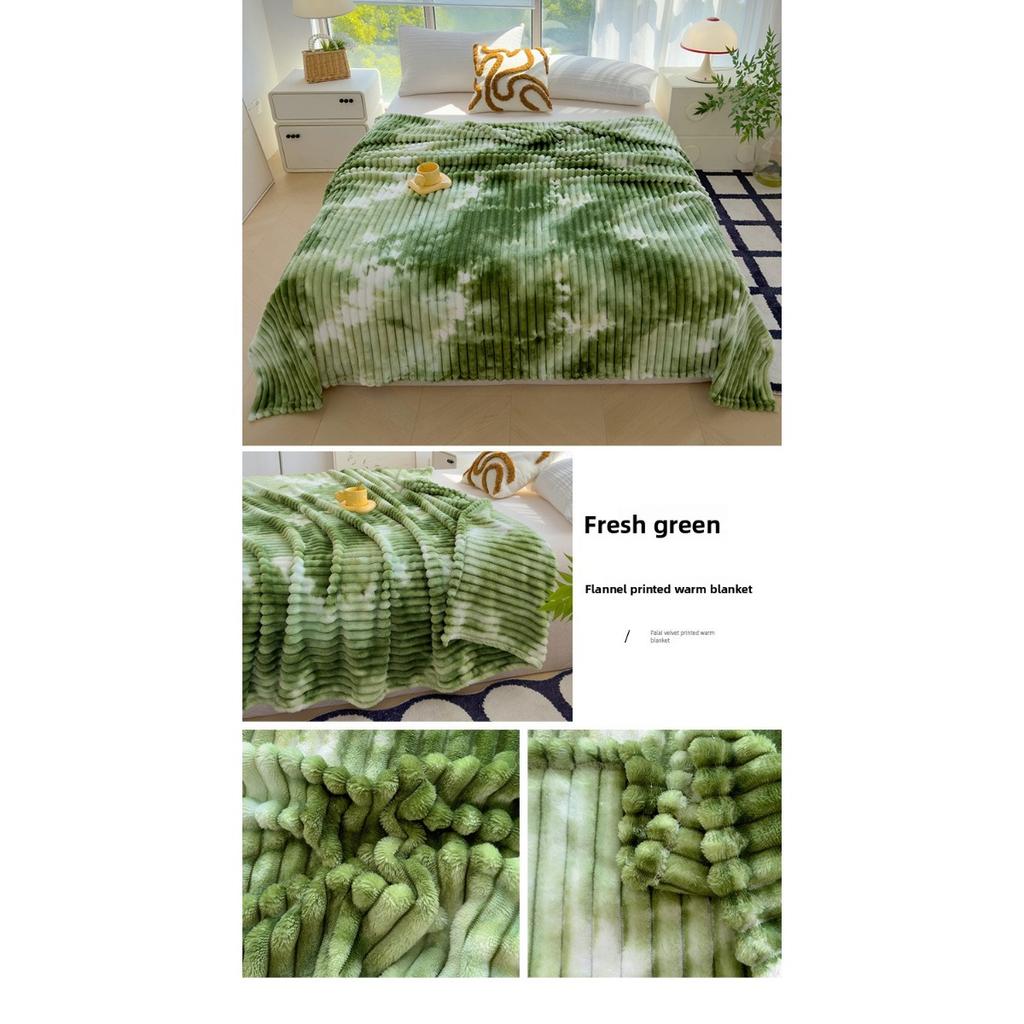 Thickened Blanket, Milk Velvet, Coral Velvet, Flannel, Nap Air Conditioning Blanket, Sofa Cover Blanket, Office Gift Blanket