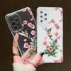 Flower Clear Case For Samsung S24 Ultra S23 S22 S21 S20 FE S10 Plus A55 A54 5G A53 A52S 5G A33 A13 A34 A35 Soft Silicone Cover