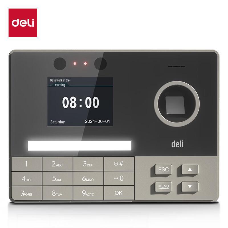 

Deli 3760-4G Fingerprint & Facial Recognition Attendance Machine CN plug (adapter included)
