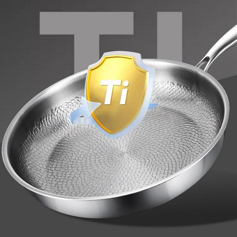 Bratpfanne Eierpfanne mit Deckel Antihaft Titan Gehämmert Bratpfanne Topf Für Küche Camping Grillen Backen Kommerzielles Kochen