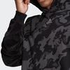 Adidas Aksamitna bluza z kapturem AOP we wzór kamuflażu Męskie bluzy z kapturem Czarna H25088