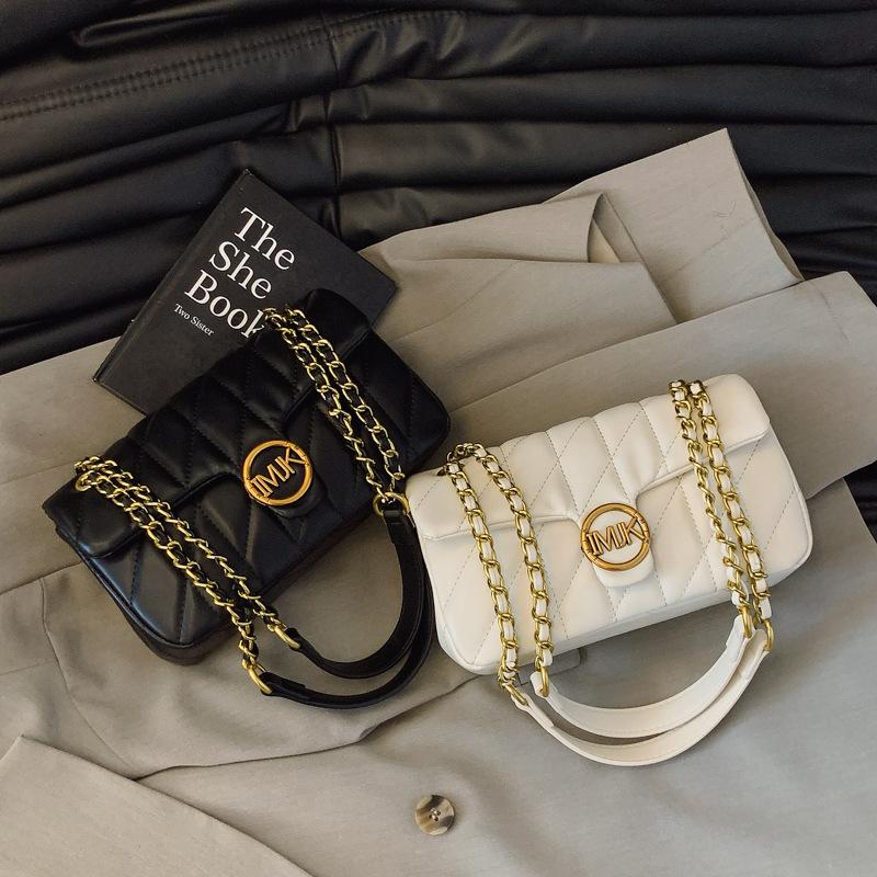 Premium Bag Women's Diamond Chain Bag New Trendy Four-season Versatile Small Square Bag One Shoulder Messenger Bag