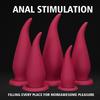 Thick Huge Fox Tail Butt Plug for Men Women, Large Anal Plug with Flared Base, Silicone Anal Stretcher for Adult Beginners and Advanced Players