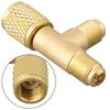 Adattatore a T a Connessione Rapida Con Valvola in Ottone SAE da 1/4" Per R22 R12 R134 Adattatore Adattatore Tubo di Conversione Porta AC Alta/Bassa