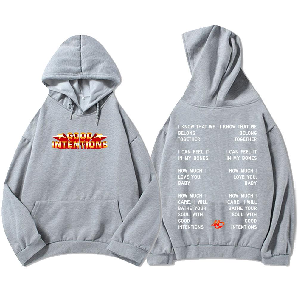 Good Intentions MIDNIGHT GENERATION Hoodies Long Sleeve Casual Autumn Sweatshirts for Male Streetwear Unisex Print Graphic Hoody