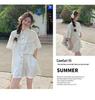 Korean Style Casual Short-Sleeve Shirt and Shorts Two-Piece Set - Slimming Summer Petite Fit