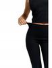 Women's Ribbed Sports Leggings with High Waist Training MORAJ S/M BLACK