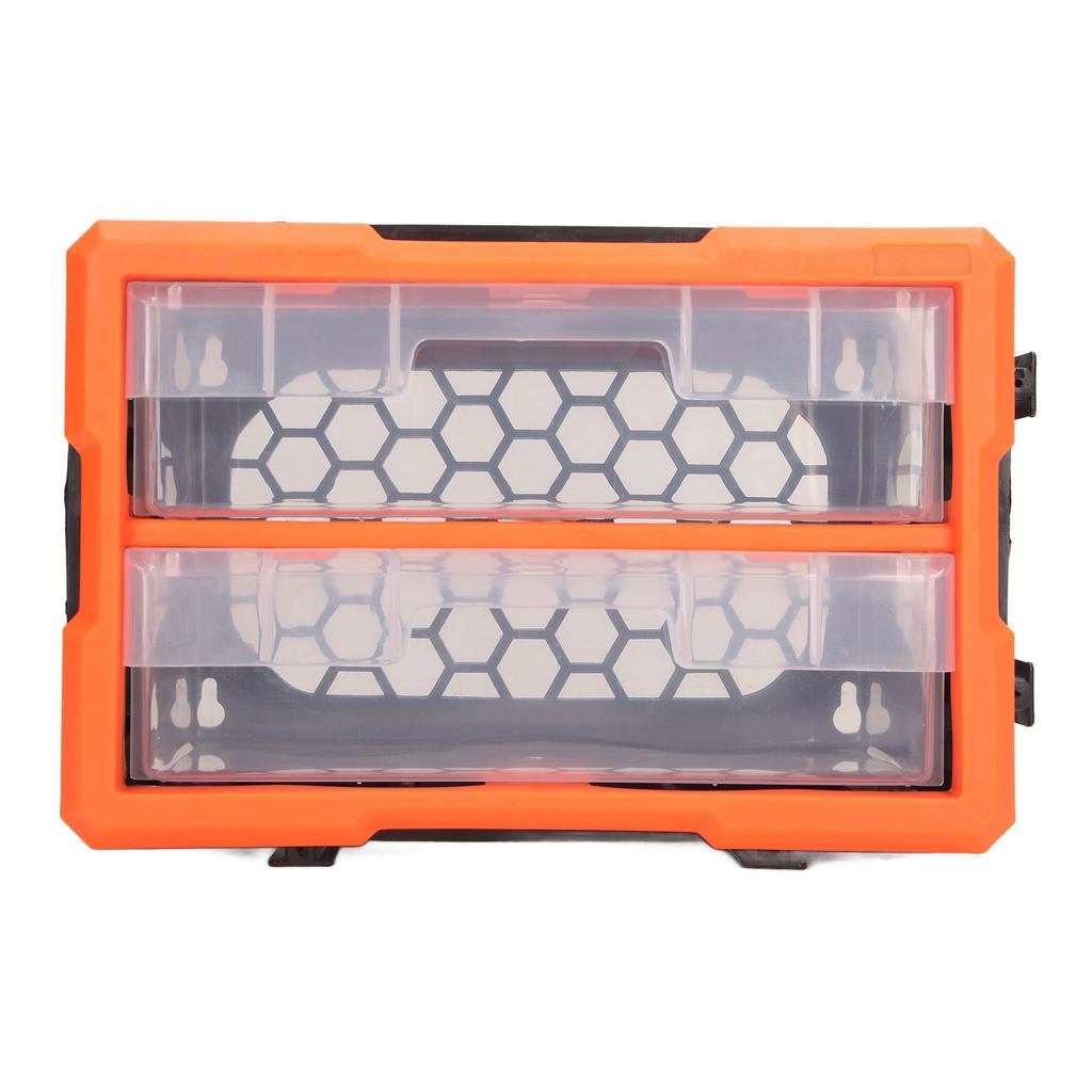 Hardware Box Organizer 2 Schubladen Werkzeugkasten Große Kapazität Schrauben Komponenten Aufbewahrungskoffer